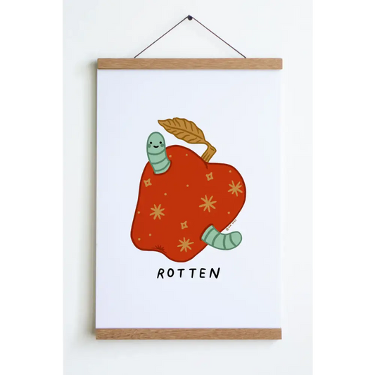 Rotten Apple Print - PABOOM