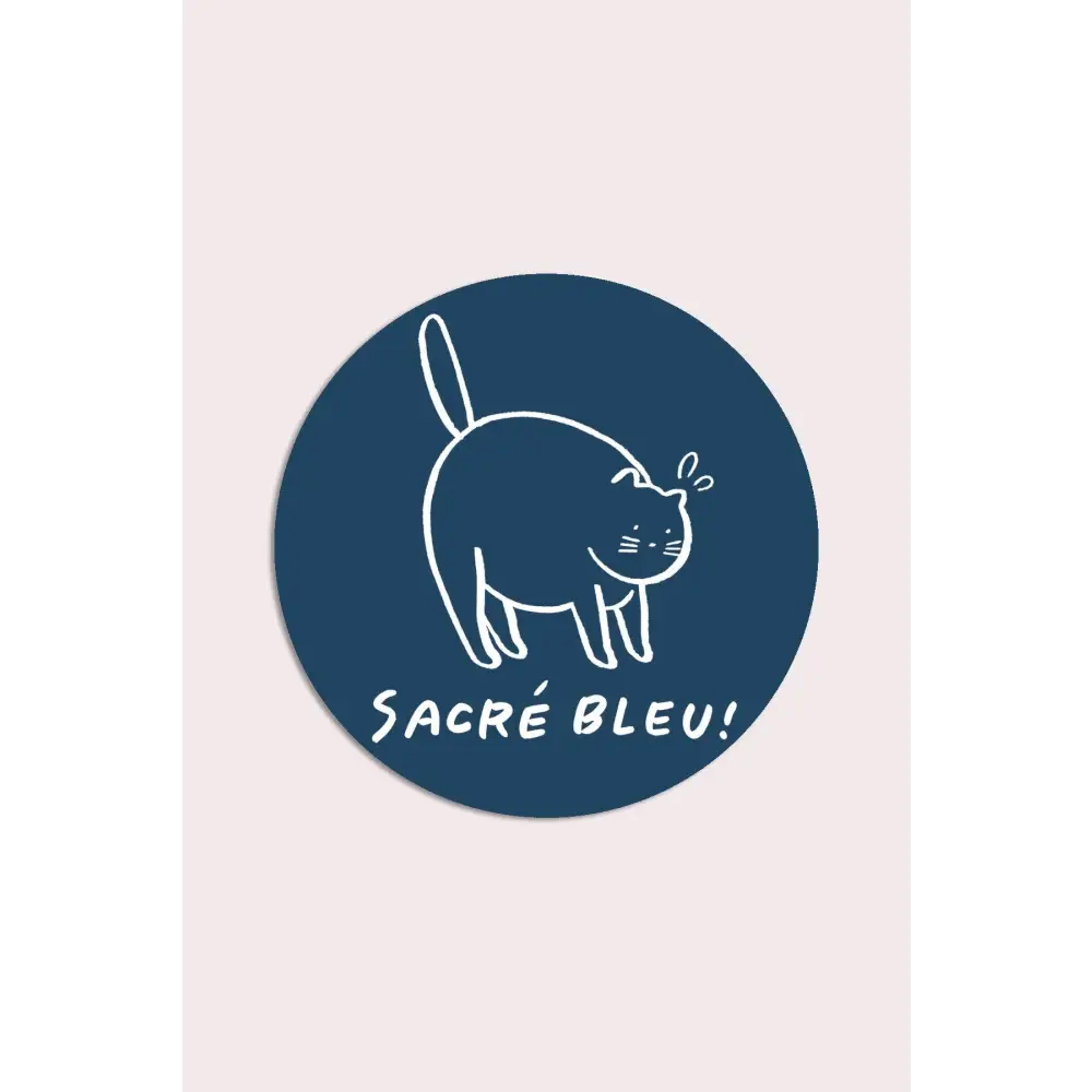 Sacré Bleu Vinyl Sticker - PABOOM