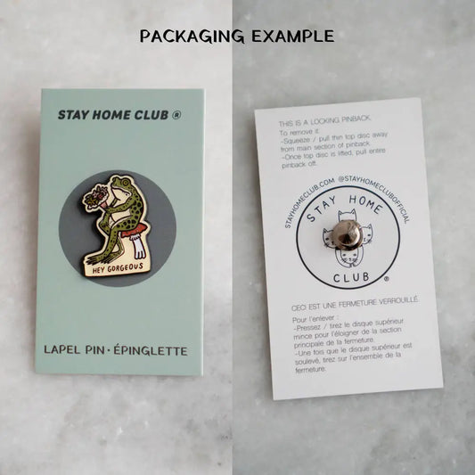 Stay Home Club - Shut Up Everyone Pin | Enamel Cat Lapel