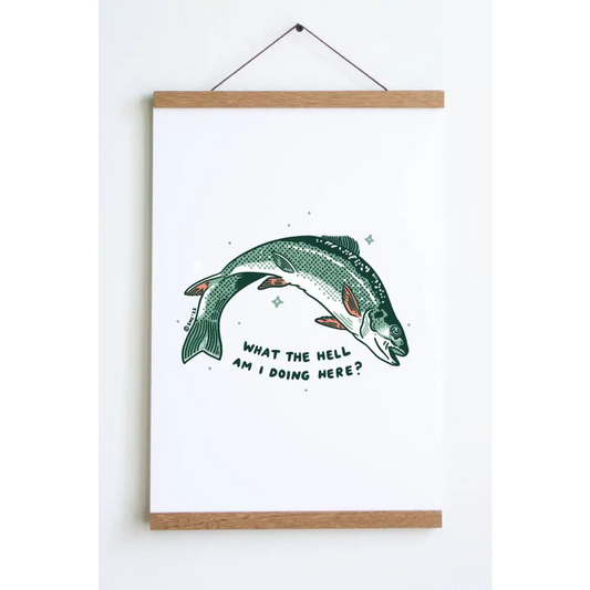 Stay Home Club - What the Hell Print None / Large - 12’’ x 18’’