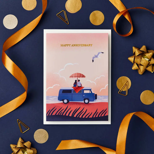 Stormy Knight - Beach Camper Anniversary Card | Cards Celo bags