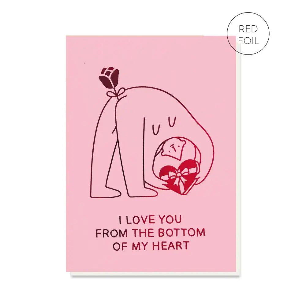 Stormy Knight - Bottom Of My Heart Card | Funny Valentine’s