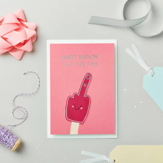 Stormy Knight - Middle Finger Rude Birthday Card | Naughty Celo Bags