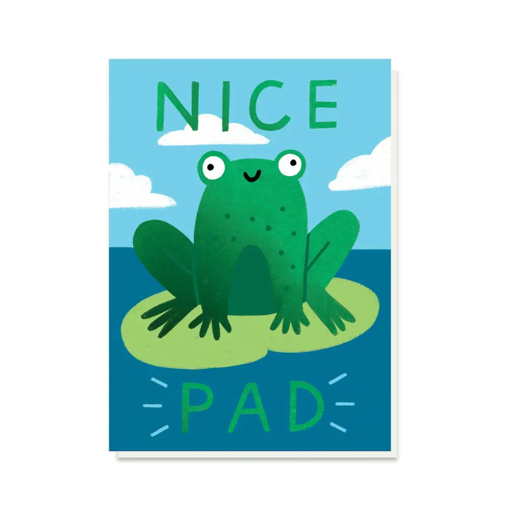 Stormy Knight - Nice Pad New Home Card | Frog | Housewarming Celo Bags