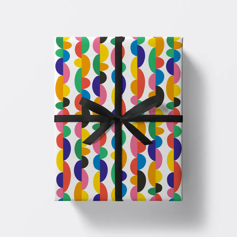 Studio Boketto - Gene Genie Abstract Gift Wrap | Colourful Wrapping Paper