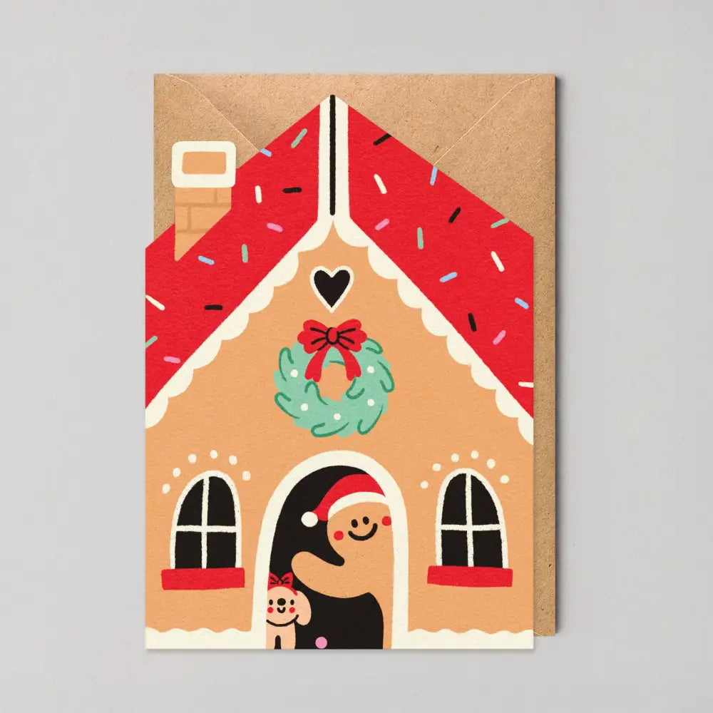 Studio Boketto - Gingerbread House - Die Cut Christmas Card By Edyta Demurat