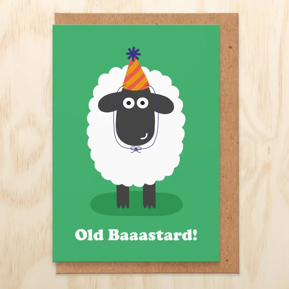 Old Baastard Birthday Card - PABOOM