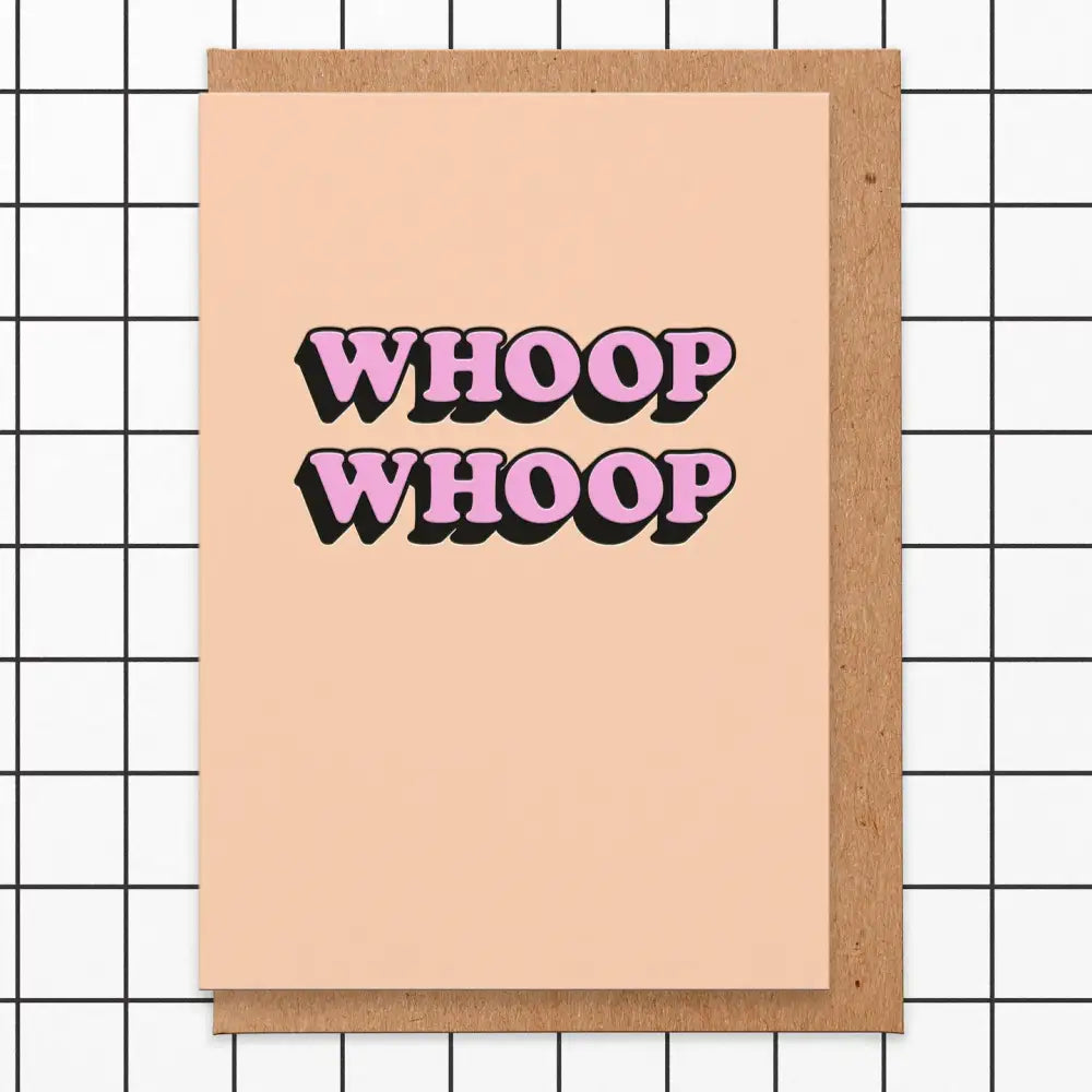 Whoop Whoop Card - PABOOM
