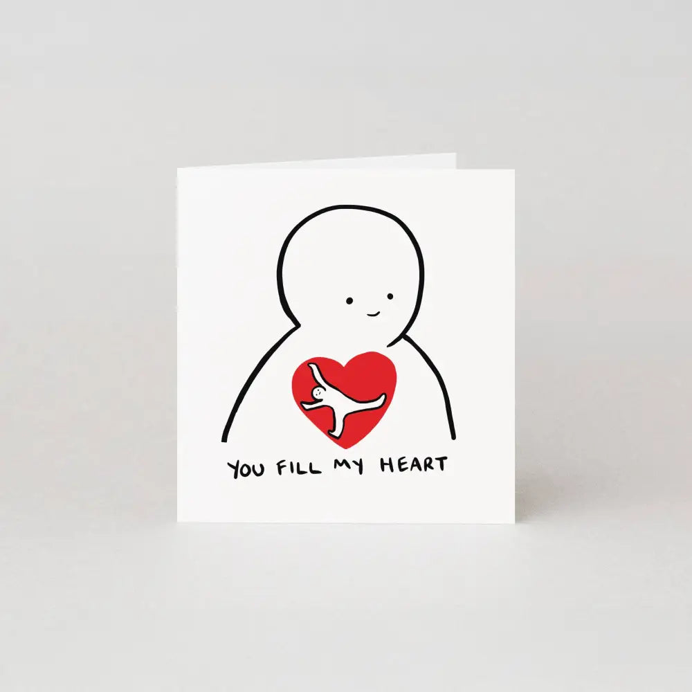 Studio Boketto - You Fill My Heart Valentine’s Day Card | Love Greeting
