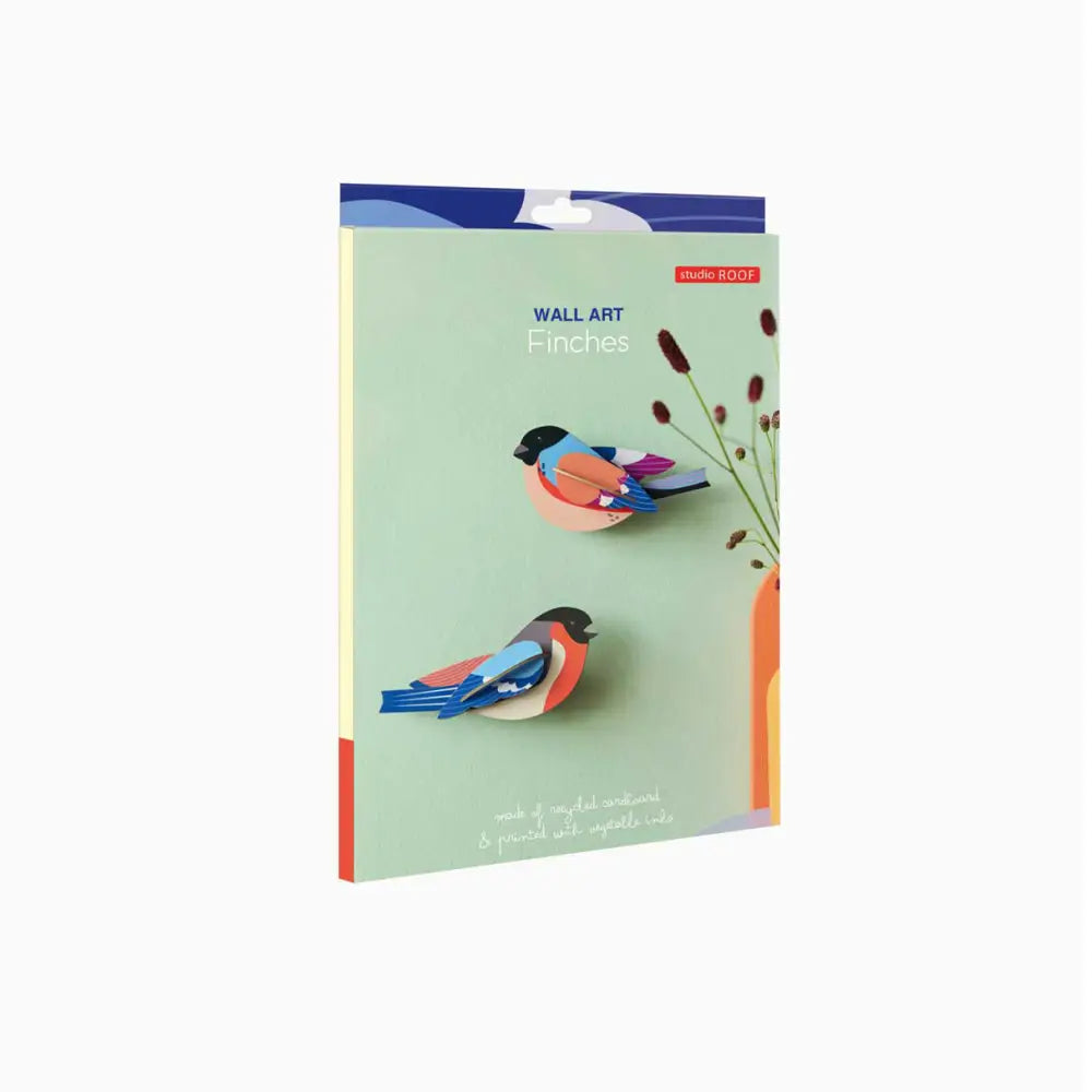 Studio Roof (no tariffs) - 3D Wall Art - Garden Birds - Finches