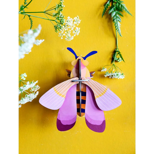Studio Roof (no tariffs) - 3D Wall Art - Insect - Pink Bee