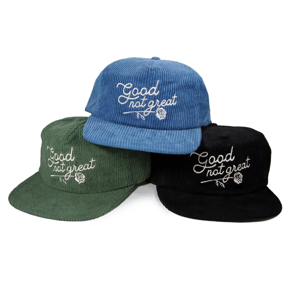 Stuntin Goods - Good Not Great Corduroy Hat Smoky Blue