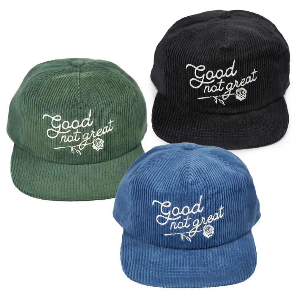 Stuntin Goods - Good Not Great Corduroy Hat Smoky Blue