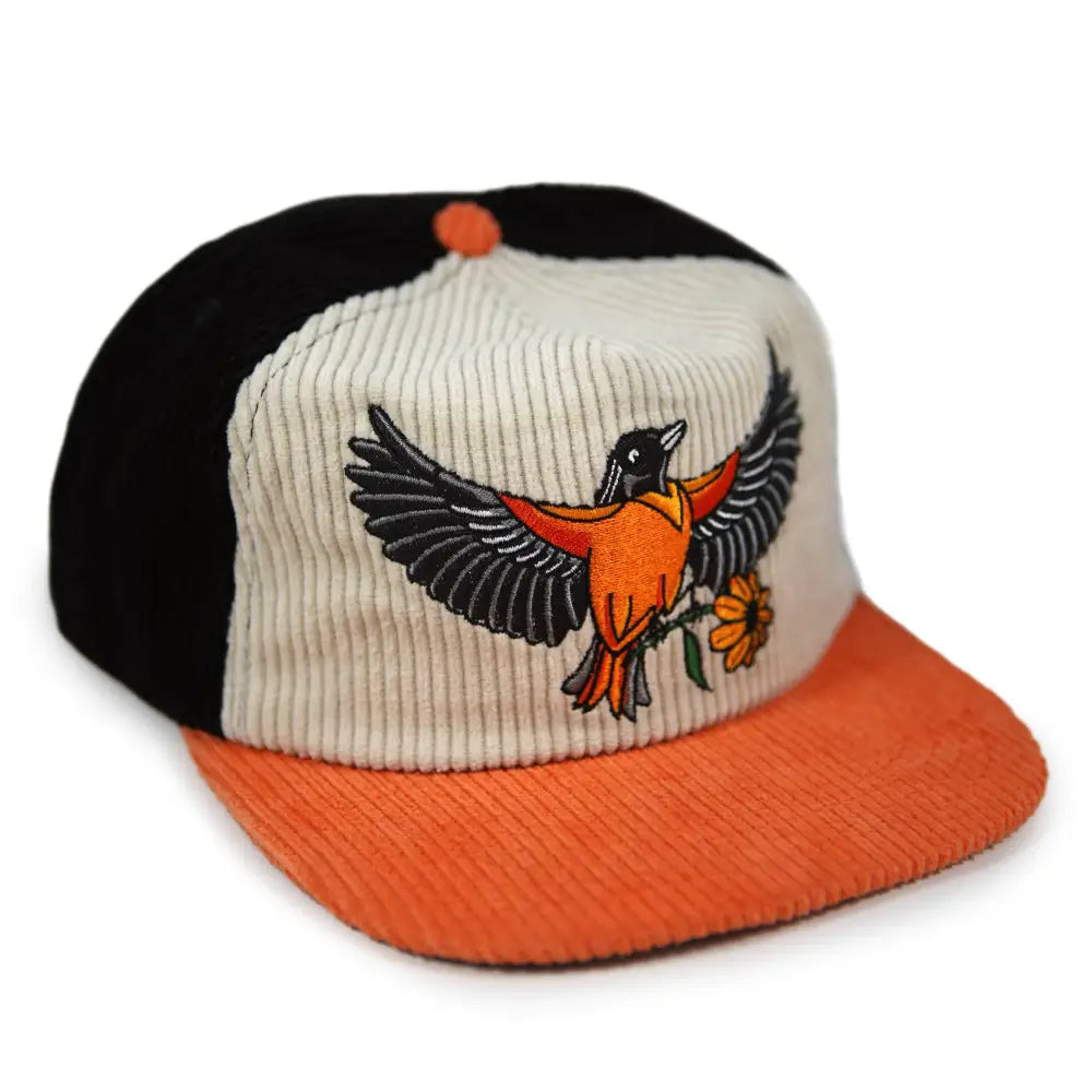 Oriole Two-Tone Corduroy Hat - PABOOM