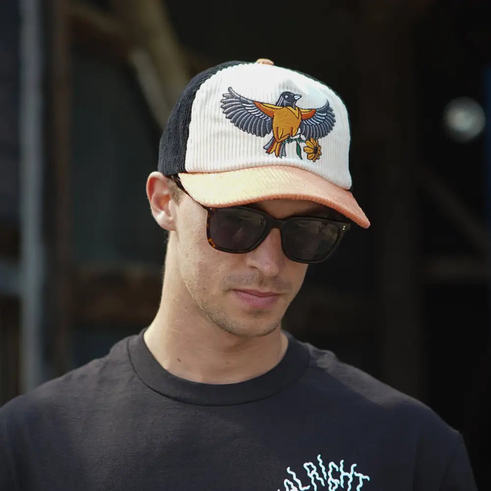 Oriole Two-Tone Corduroy Hat - PABOOM