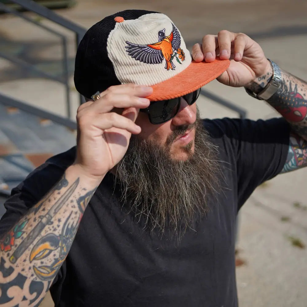Oriole Two-Tone Corduroy Hat - PABOOM