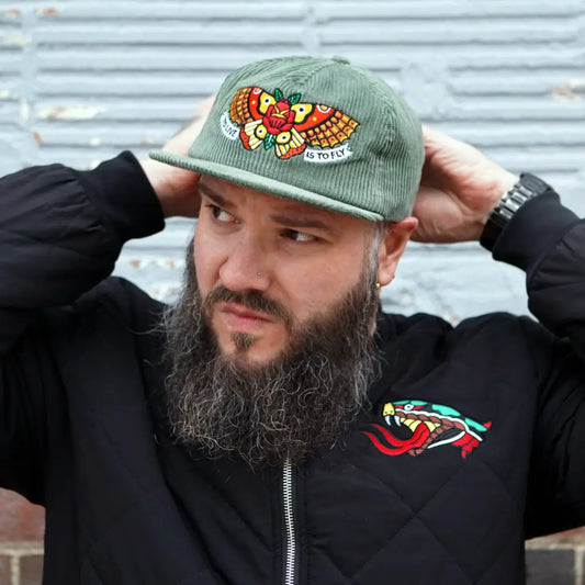 Townes Butterfly Corduroy Cap - PABOOM