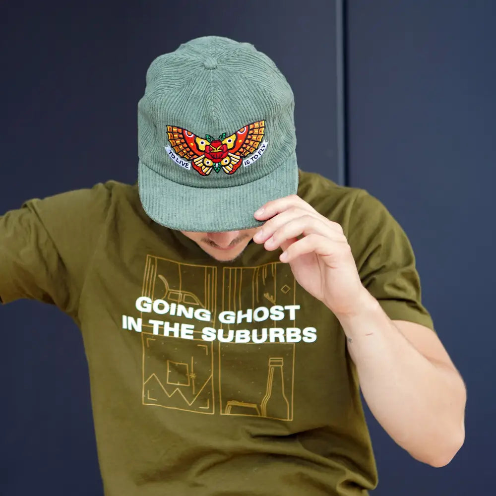 Townes Butterfly Corduroy Cap - PABOOM