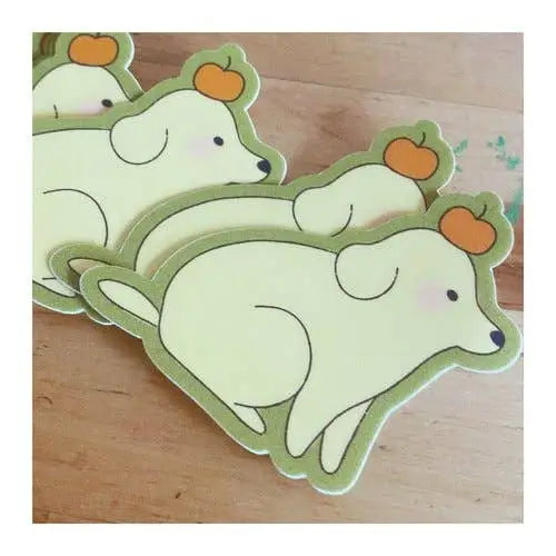 Apple Dog Sticker - PABOOM