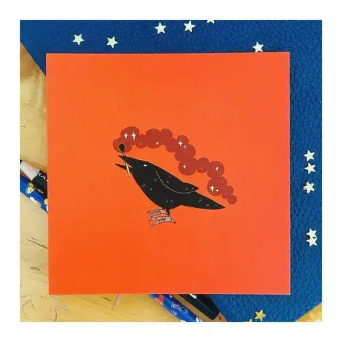 Sydney Warnes - Magical Crow Postcard Print