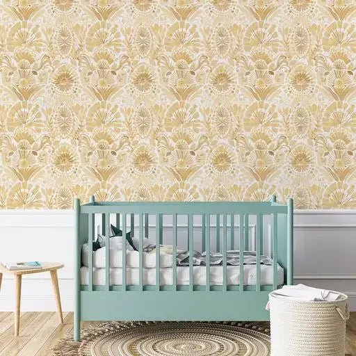 Bohemia Saffron Sun Peel and Stick Wallpaper, 28 sq. ft. - PABOOM