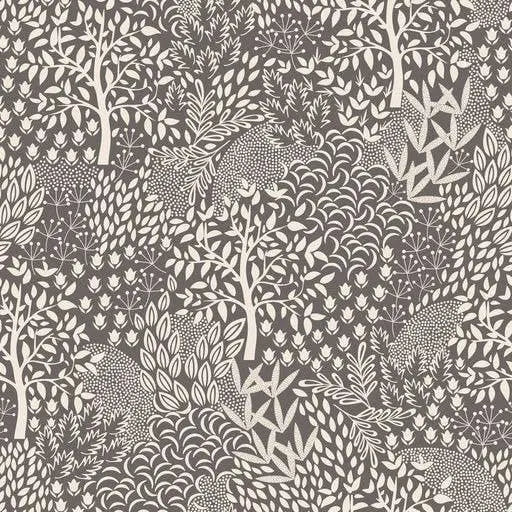 Woodland Fantasy Grey Peel and Stick Wallpaper - PABOOM
