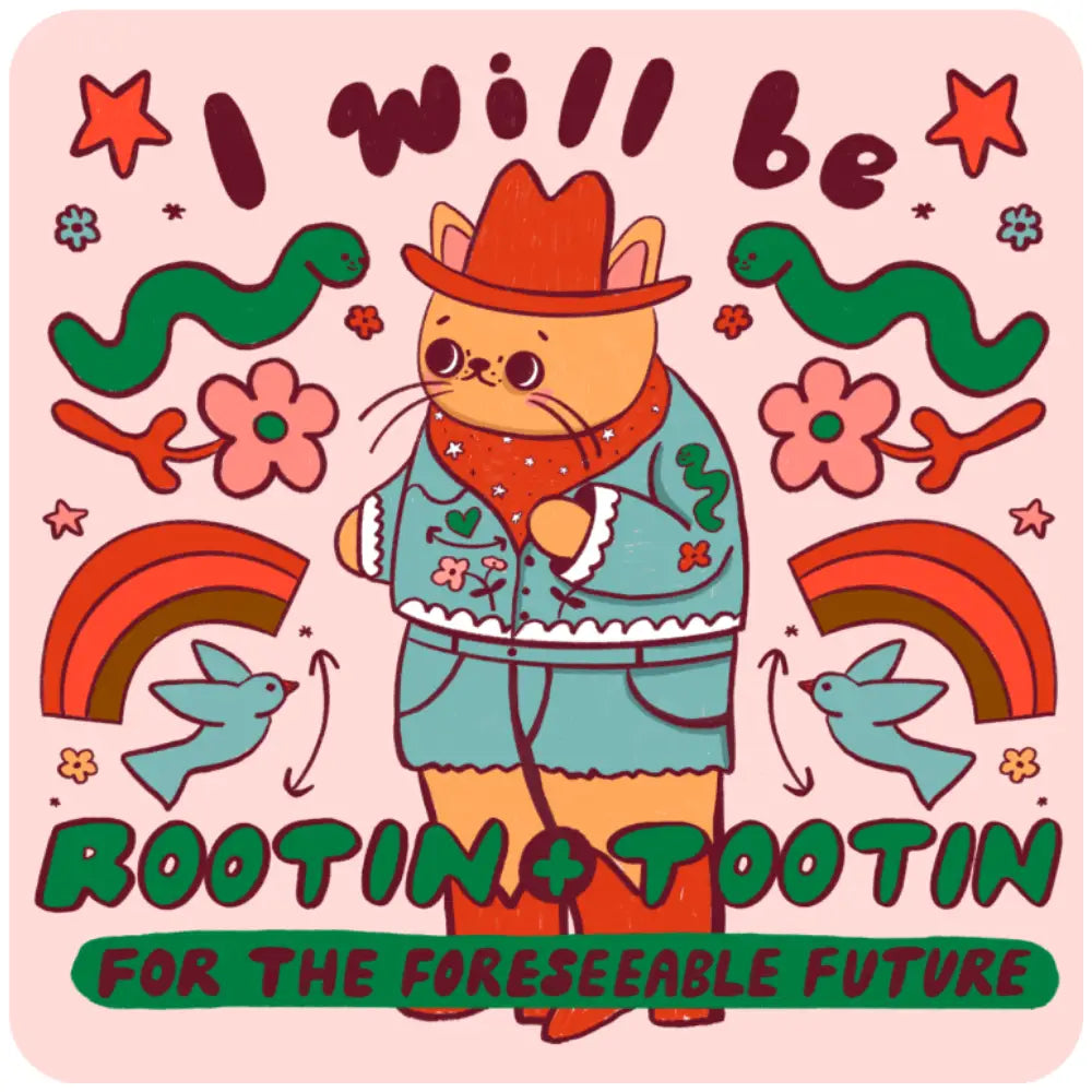 Rootin' and Tootin' Sticker - PABOOM