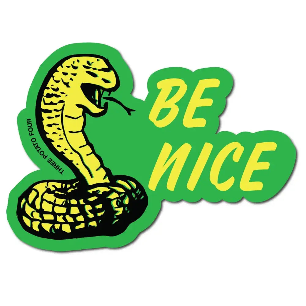 Cobra (Be Nice) Sticker - PABOOM