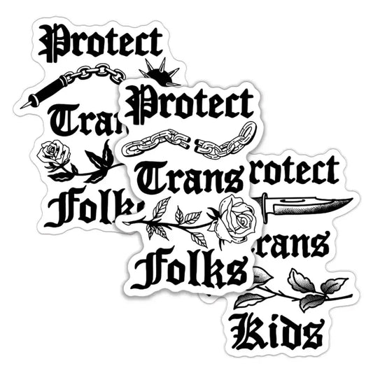 Protect Trans Folks Sticker - Flail - PABOOM