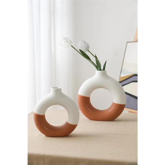 2-Tone Donut Vase - PABOOM