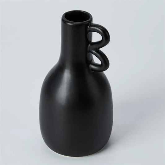 Black Vase with Side Loops - PABOOM