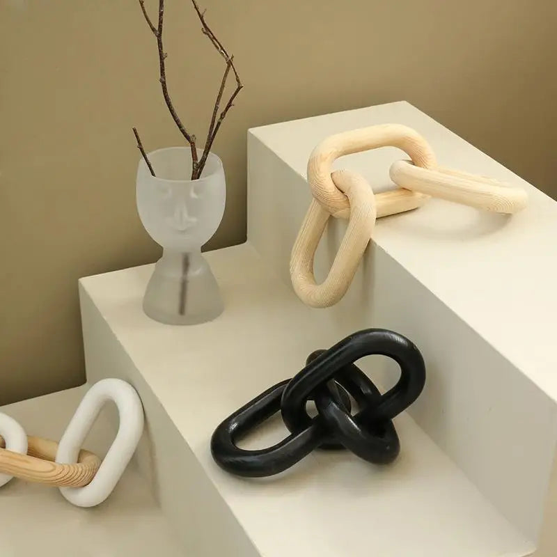 Black Wooden Chain Link - PABOOM
