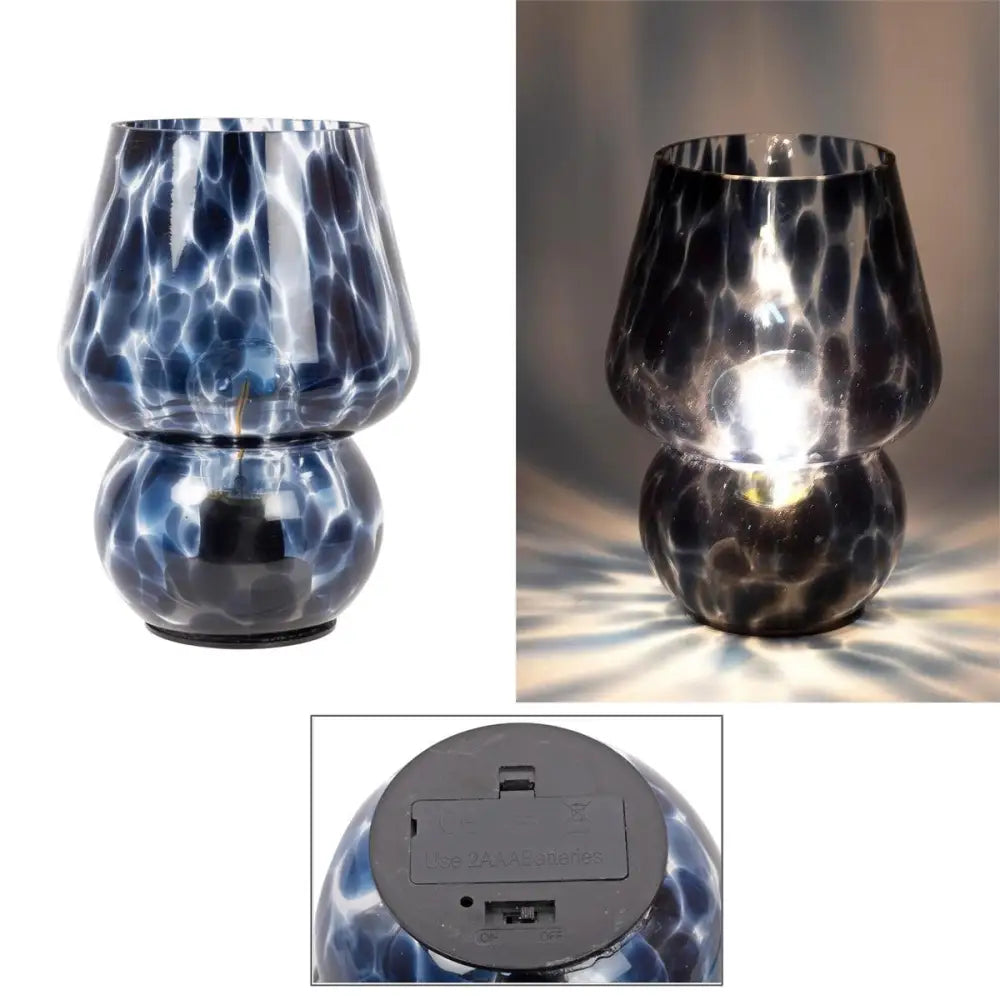 Bubble Blue Glass Lamp - PABOOM