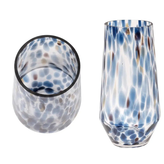 Bubble Glass Vase Indigo - PABOOM