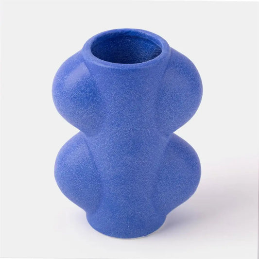 TRUU DESIGN - Bubble Vase Blue Short