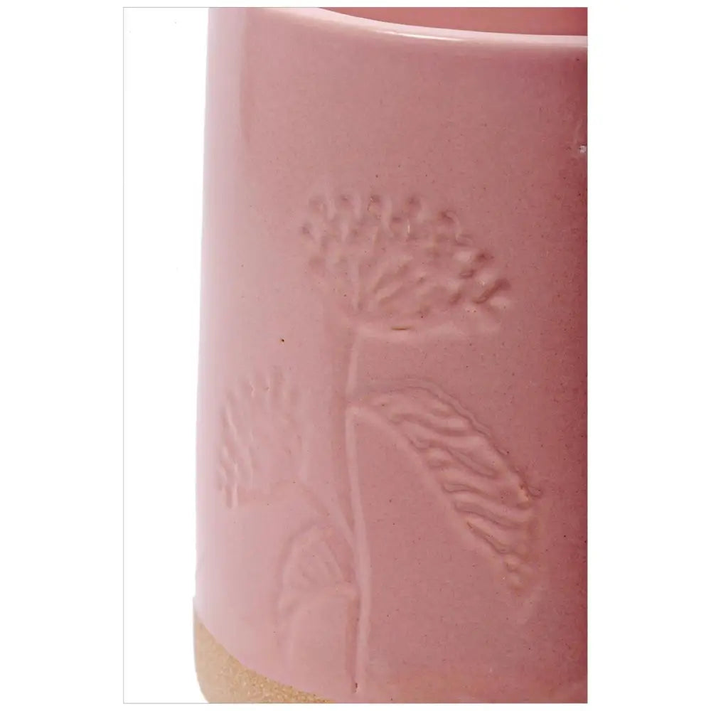 Embossed Botanical Mug Pink - PABOOM