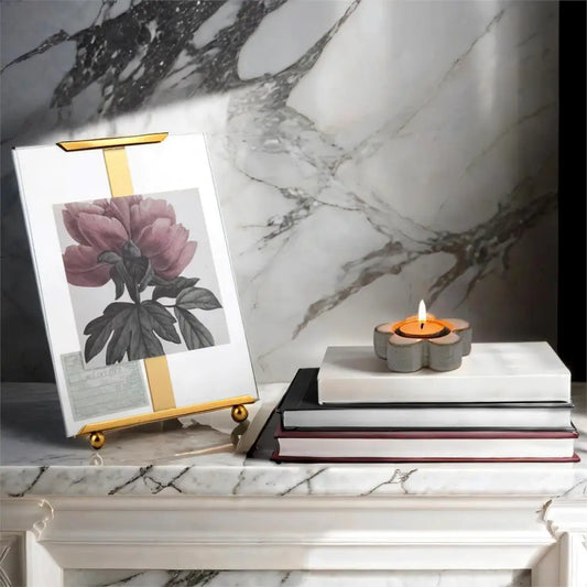 Flower Tea Light Holder White - PABOOM