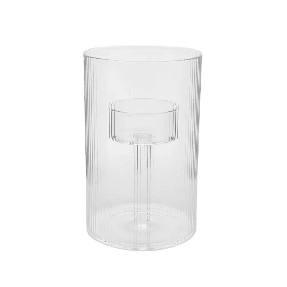 TRUU DESIGN - Glass Tealight Hurricane Medium