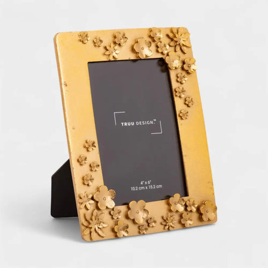 TRUU DESIGN - Gold 3D Blossoms Photo Frame