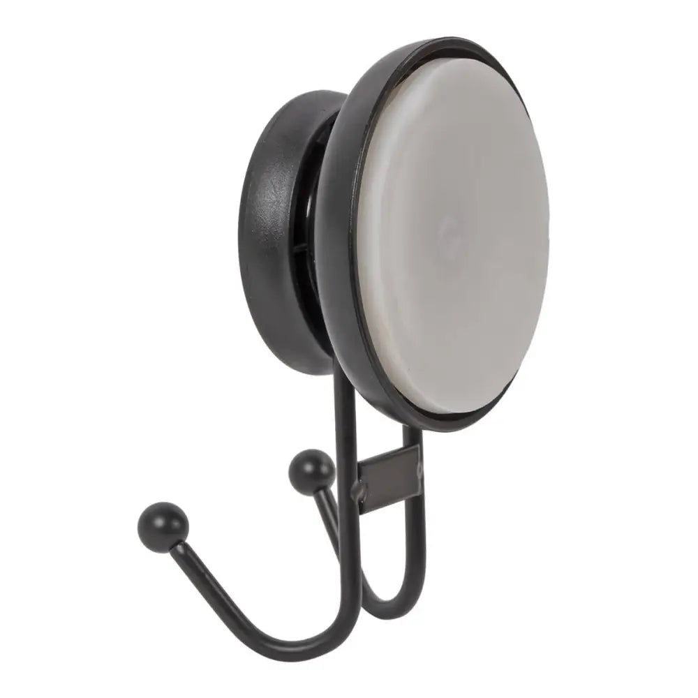 Matte Black Suction Double Hook - PABOOM