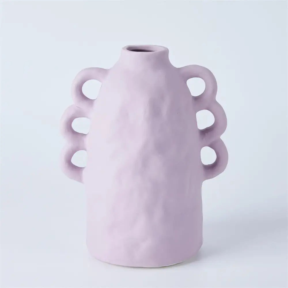 Matte Lavender Vase with Loops - PABOOM