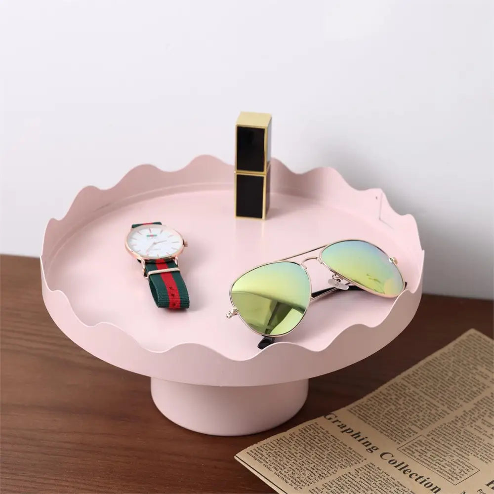 Metal Pink Wiggle Edge Stand - PABOOM