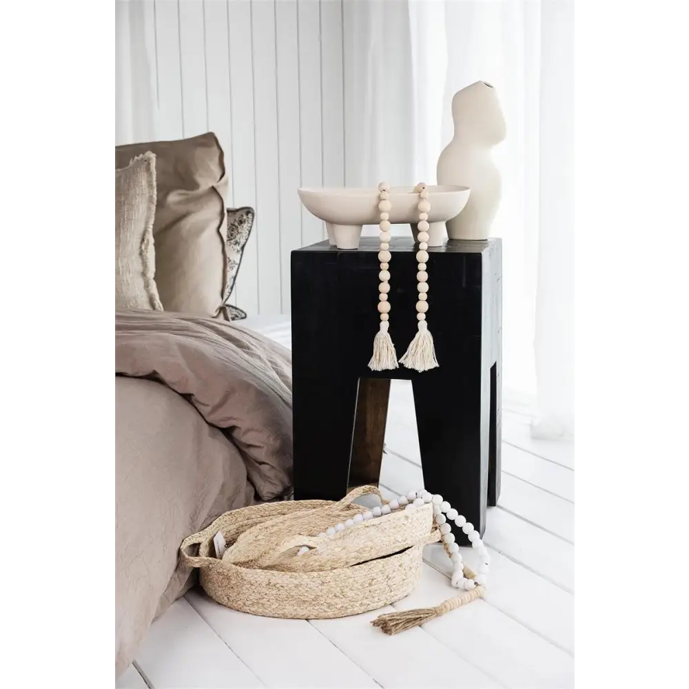 Natural Wood Bead Garland - PABOOM