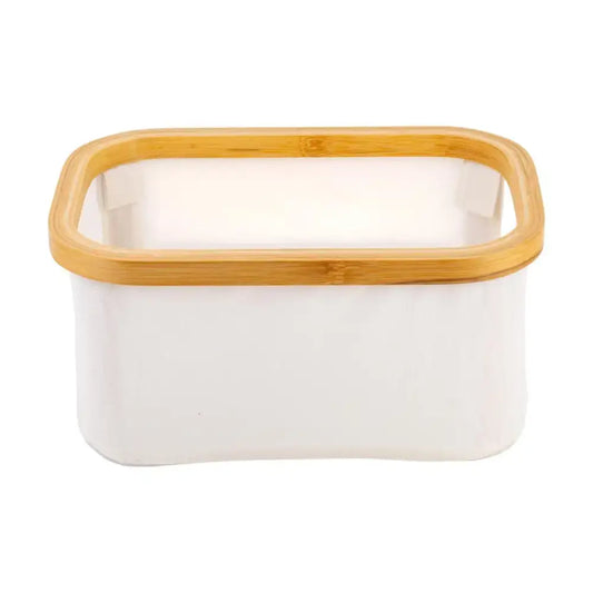 CTG Brands - Storage Basket Bamboo&Oxford 11.8x8x5.5’’