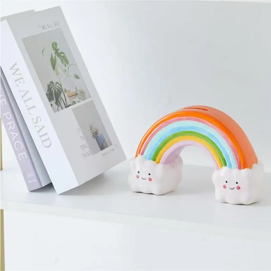 Rainbows + Clouds Money Bank - PABOOM