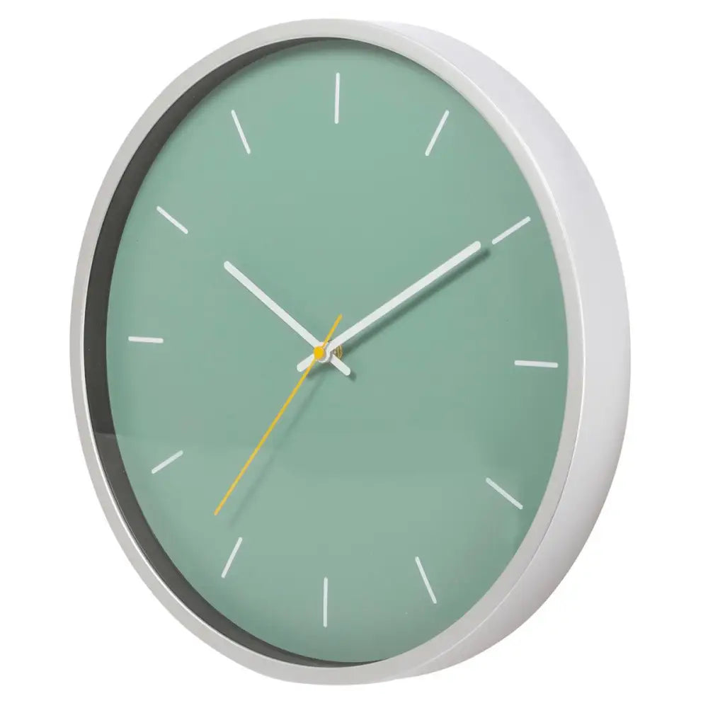 TRUU DESIGN - Reyes Wall Clock Teal + Silver