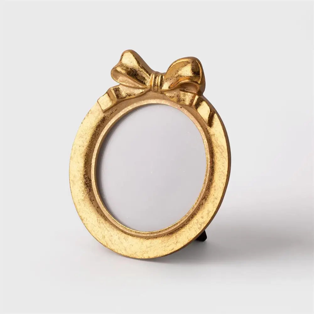 TRUU DESIGN - Round Gold Frame With Bow