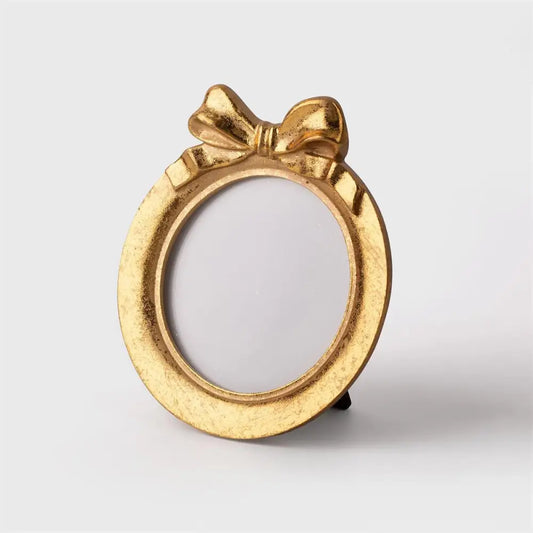 TRUU DESIGN - Round Gold Frame With Bow