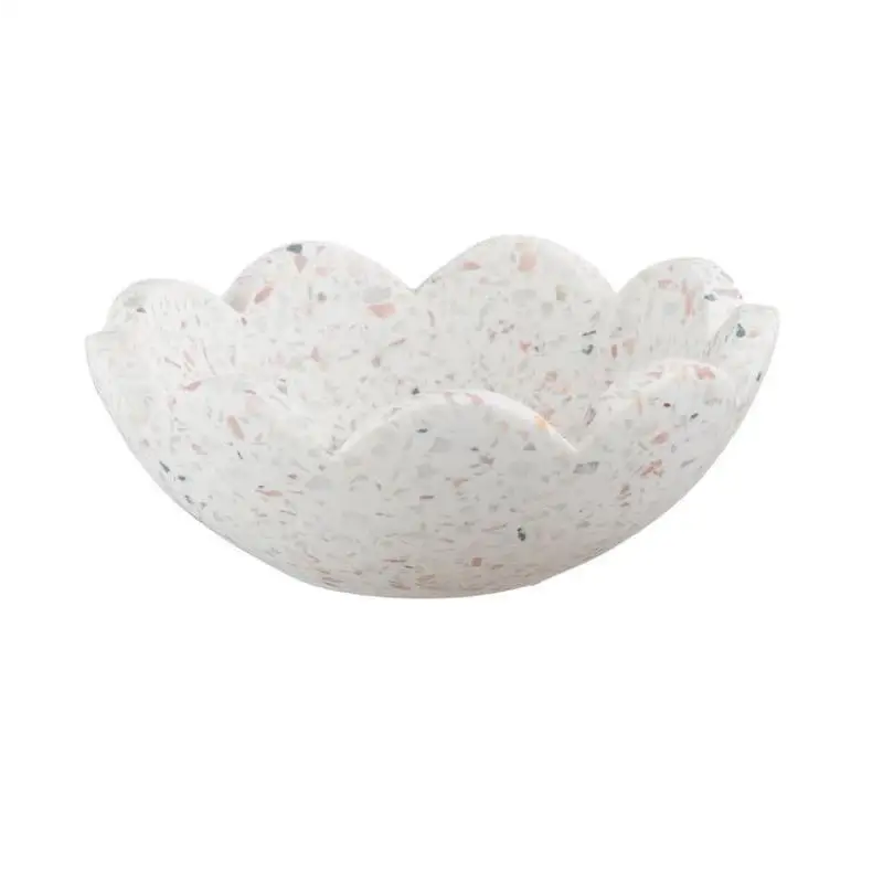 Terrazzo Bowl with Scalloped Edge - PABOOM