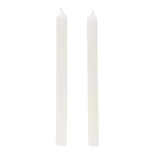 White 10" Taper Candle Set - PABOOM